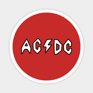 Butt-Head AC/DC - White Magnet